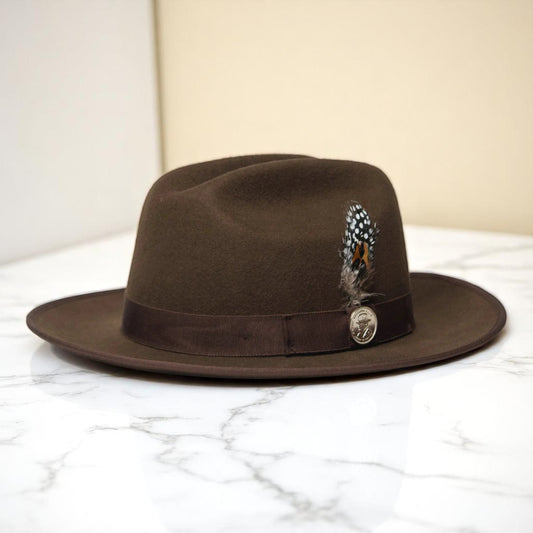 Ranch | Ribbon Fedora Chocolate Hat