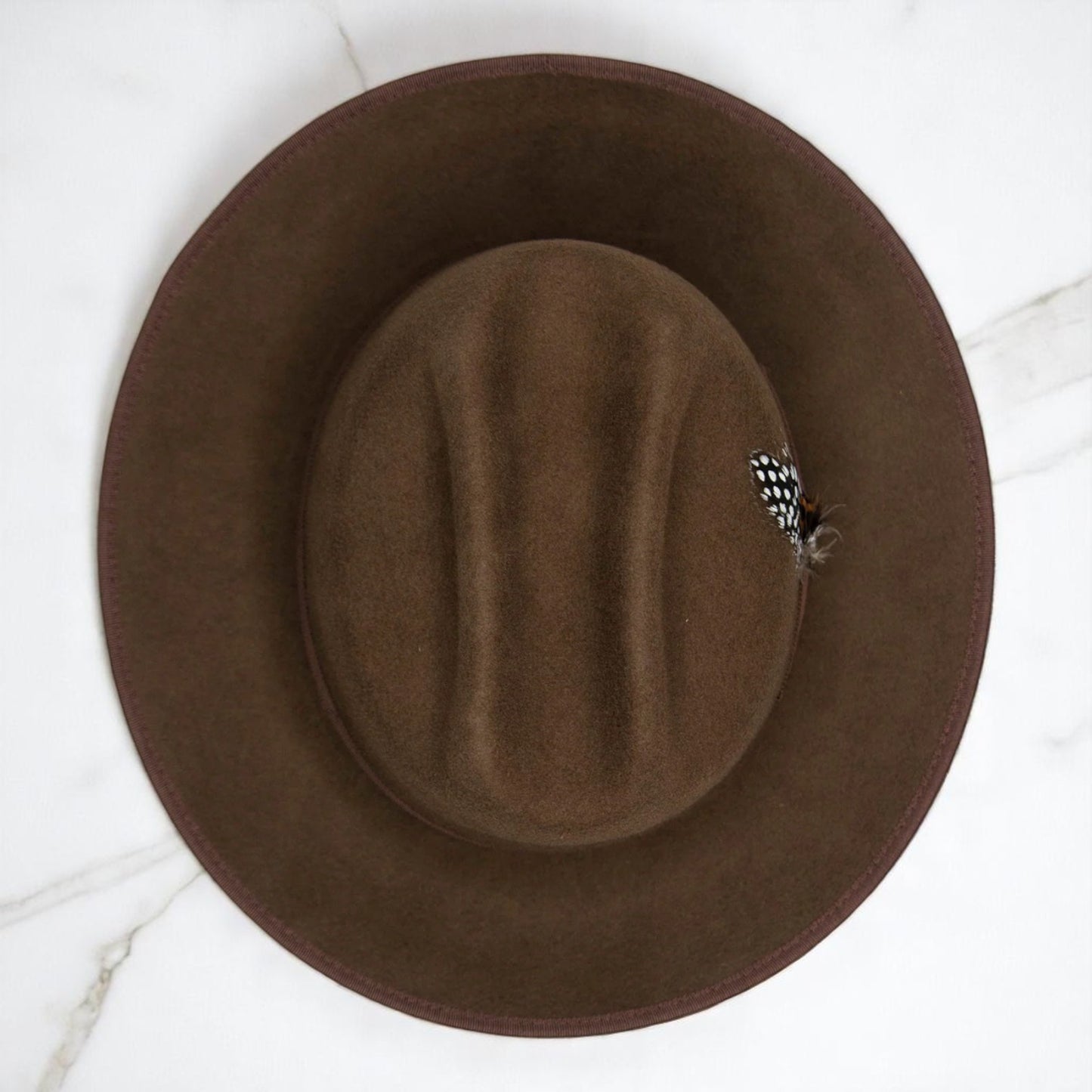 Ranch | Ribbon Fedora Chocolate Hat