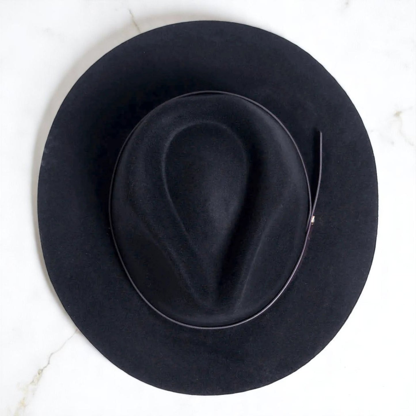 Griffin | Wool Felt Fedora – Black