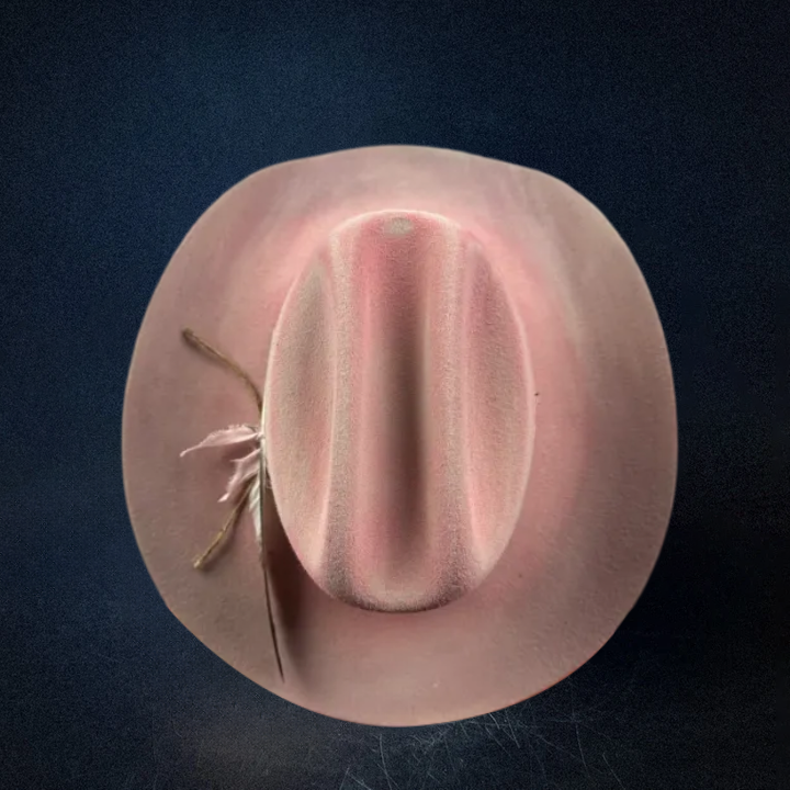 Pink Ombre Western Cowboy Hat