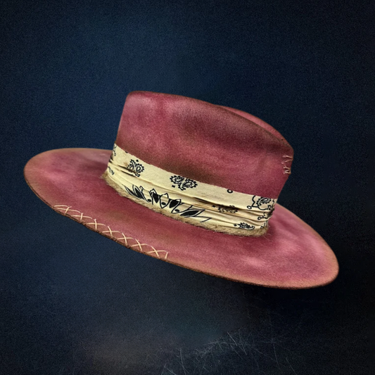 Road Brave XXII Fedora Hat - Red