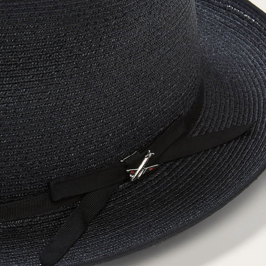 Can be rolls up for packing | Panama Fedora - Black
