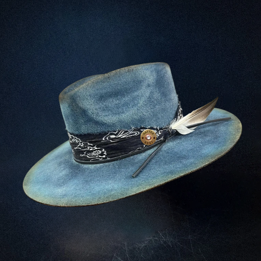Road Brave XI Fedora Hat - Blue