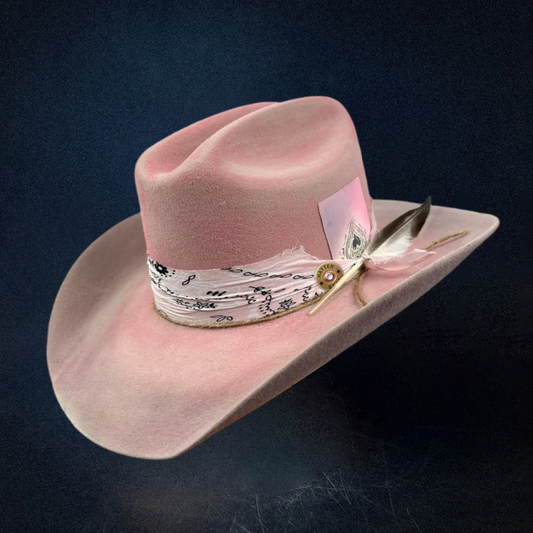 Pink Ombre Western Cowboy Hat