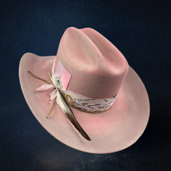 Pink Ombre Western Cowboy Hat