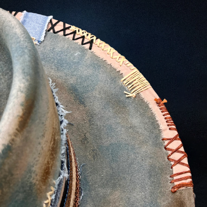 Teal Tempered Fedora Hat - Turquoise