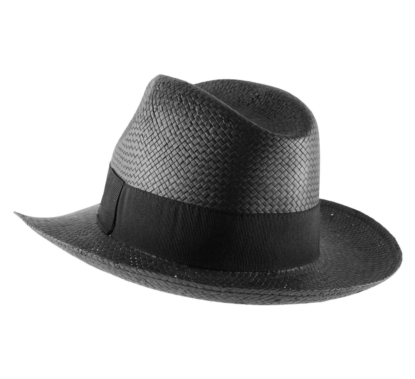 Classic | 5mm Wide Handmade Straw Hat - Black