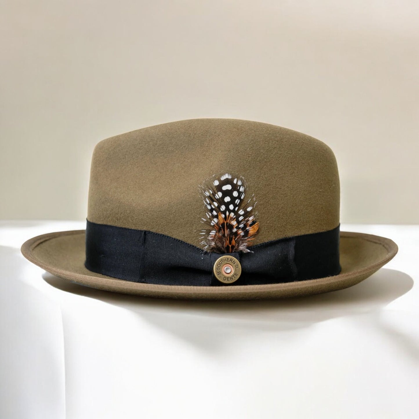Bikary | Wool Felt Fedora Dark Olive