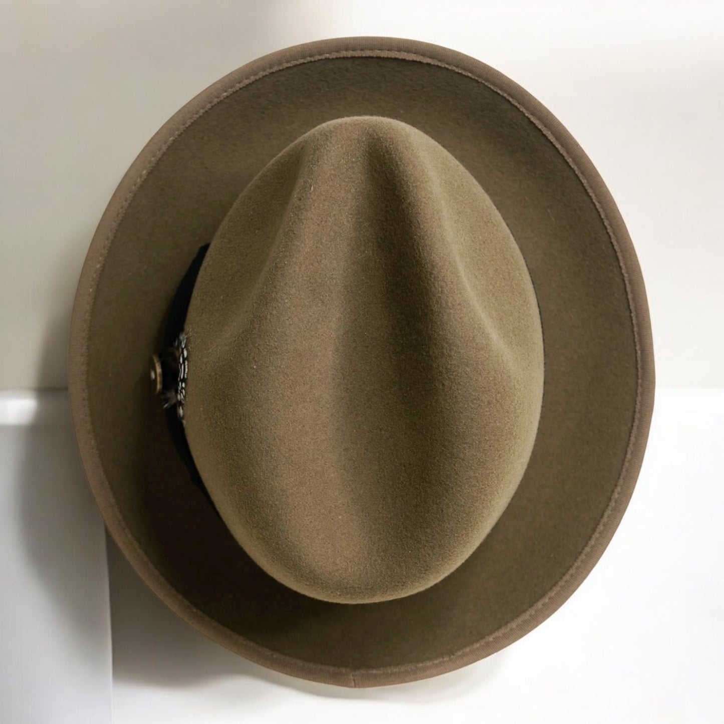 Bikary | Wool Felt Fedora Dark Olive