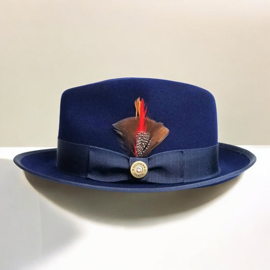 Bikary | Wool Felt Fedora – Navy