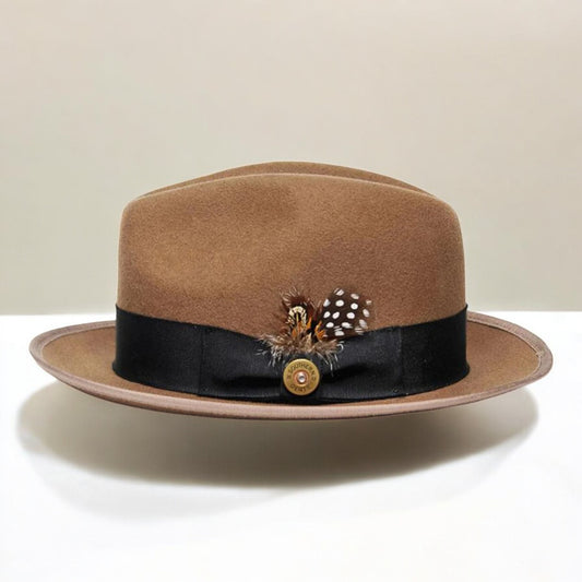 Bikary | Wool Felt Fedora – Wheat