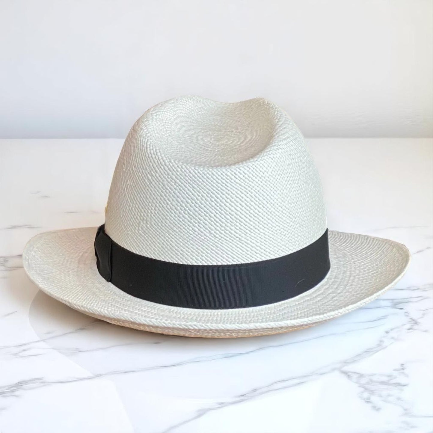 Can be rolls up for packing | Handmade Panama Hat - White