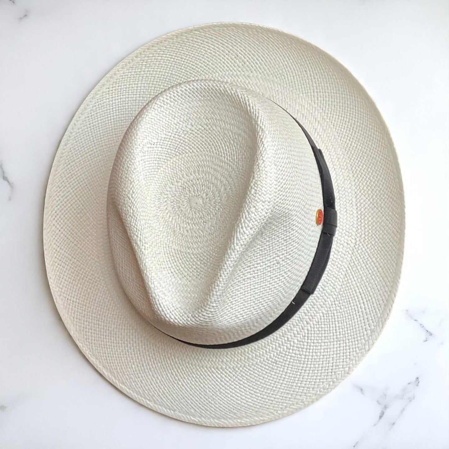 Can be rolls up for packing | Handmade Panama Hat - White