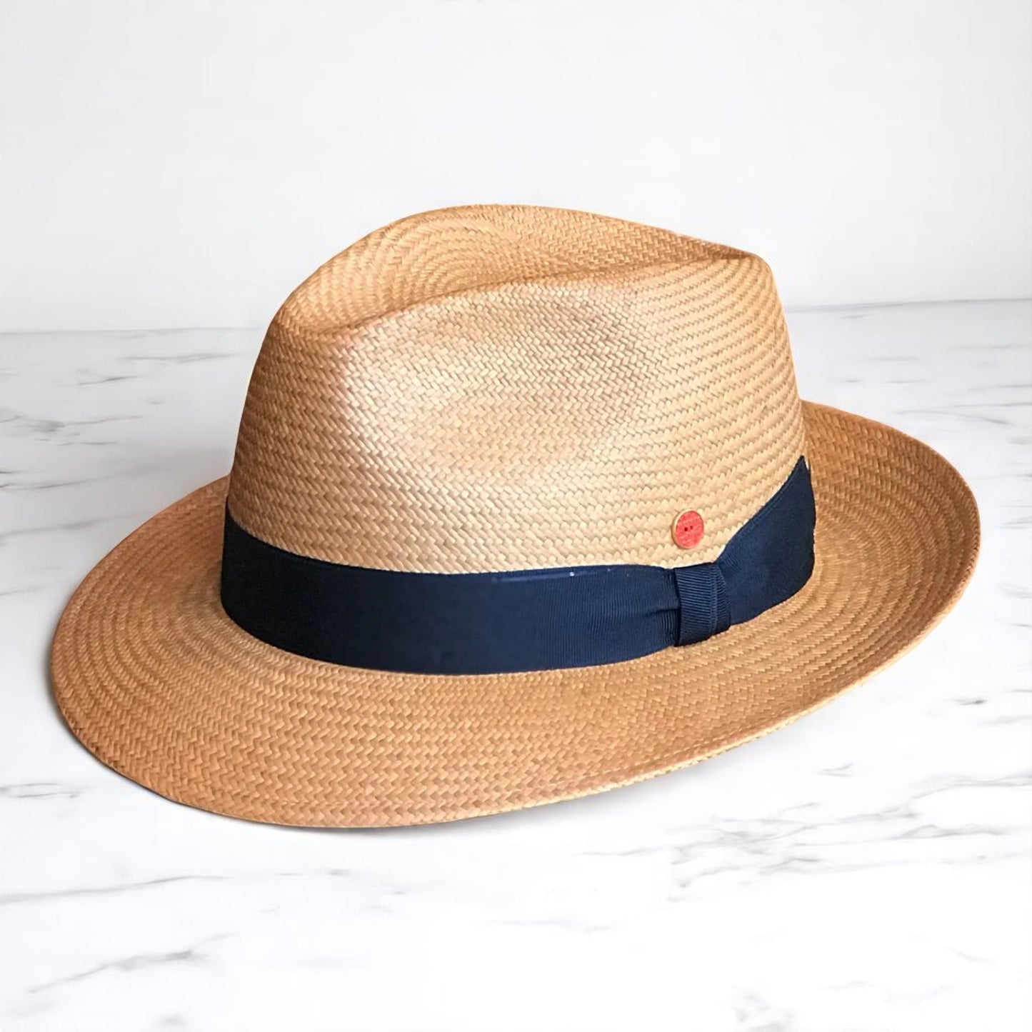 Can be rolls up for packing | Handmade Panama Hat - Brown