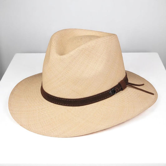 Can be rolls up for packing | Ecuador Straw Panama Hat