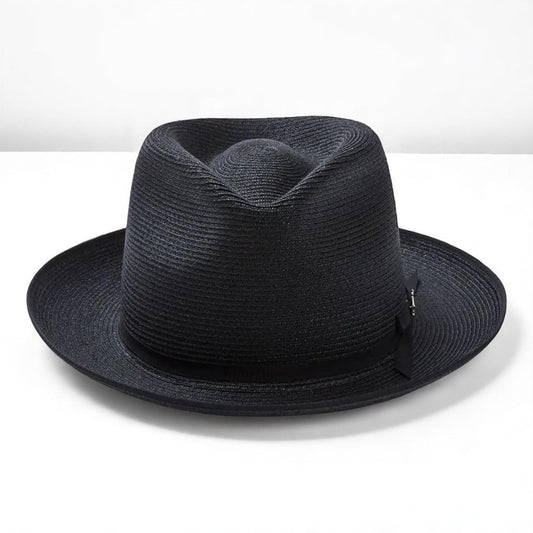 Can be rolls up for packing | Panama Fedora - Black