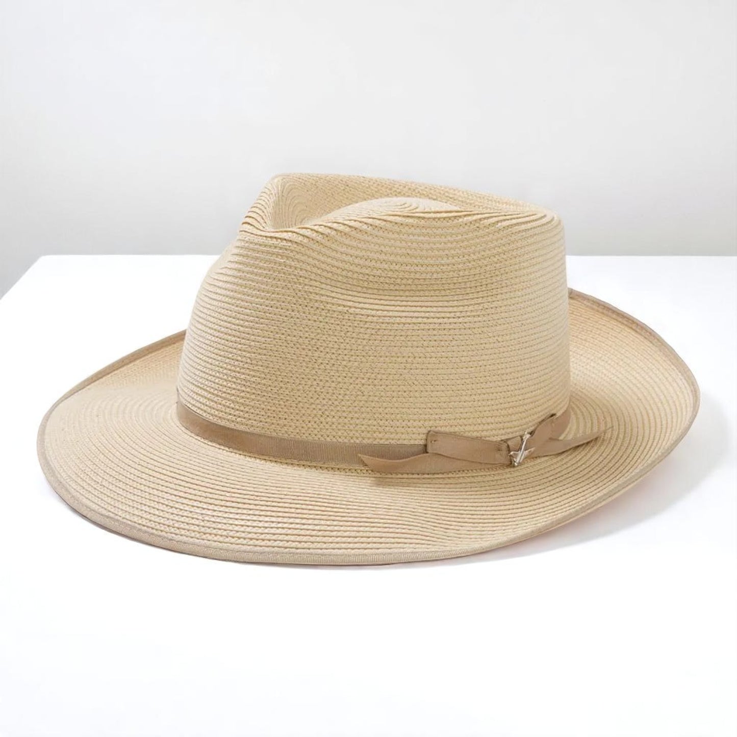 Can be rolls up for packing | Panama Fedora - Cognac
