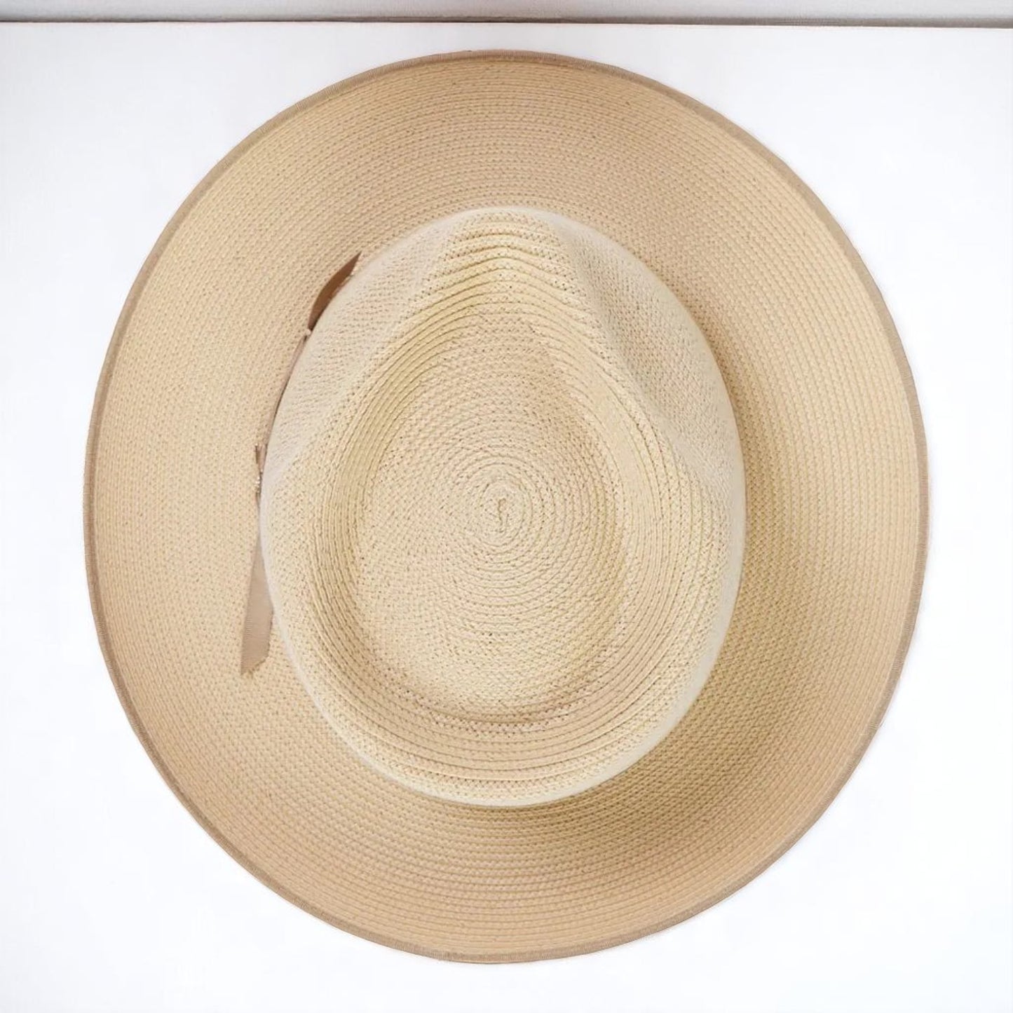 Can be rolls up for packing | Panama Fedora - Cognac