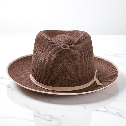 Can be rolls up for packing | Panama Fedora - Brown