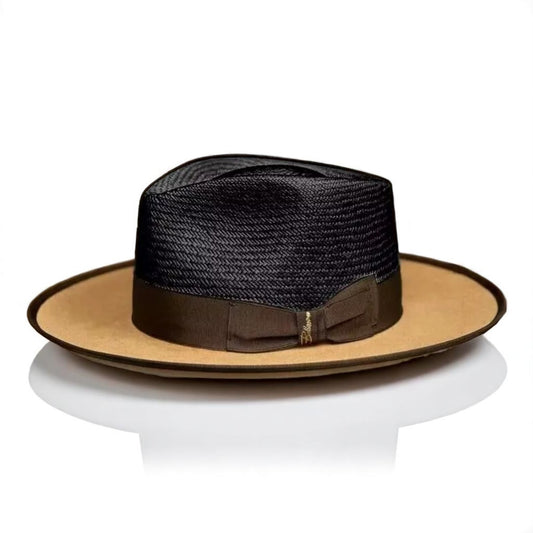 Two Tone | Exclusive Panama and Felt Fedora Hat