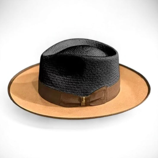 Two Tone | Exclusive Panama and Felt Fedora Hat