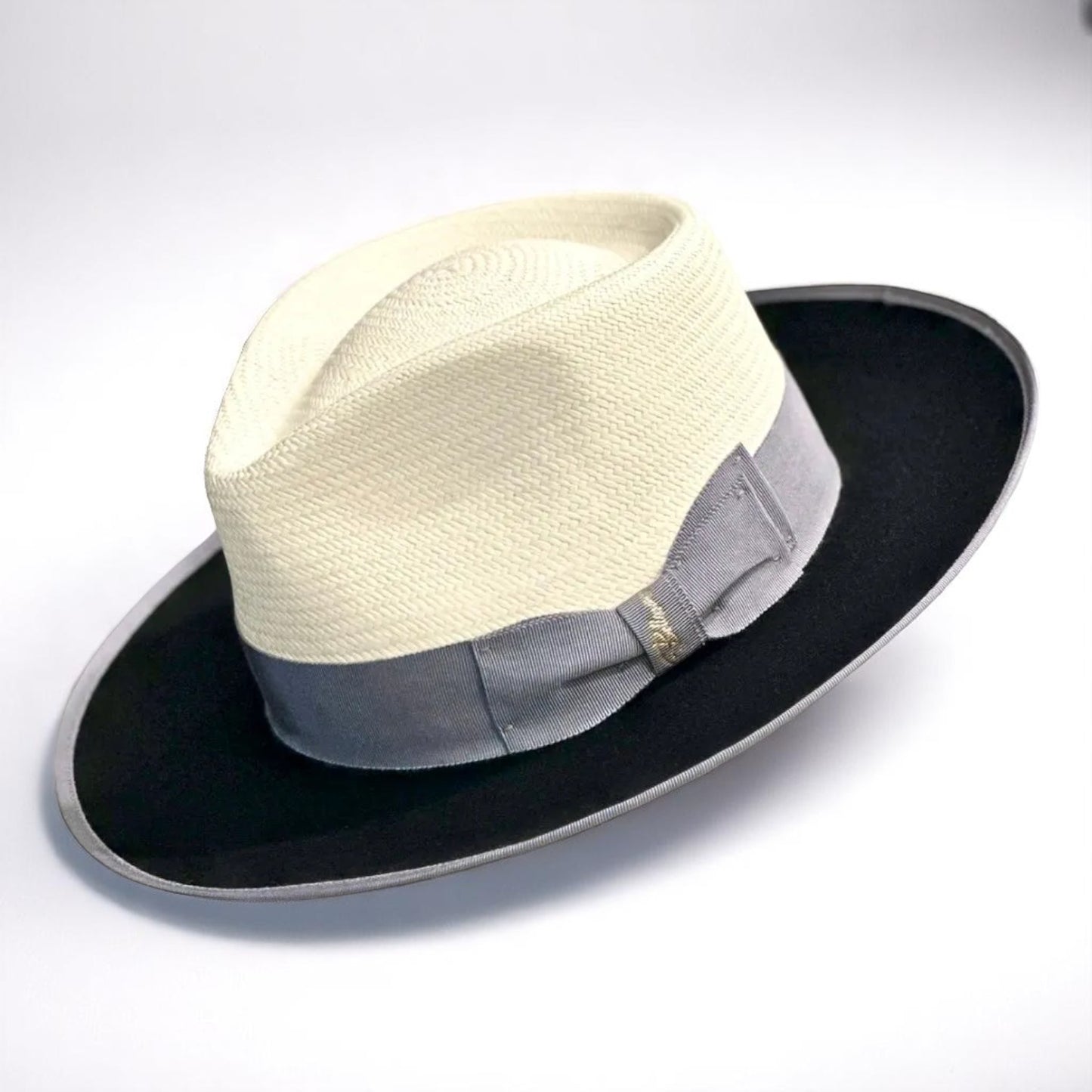 Two Tone | Exclusive Panama and Felt Fedora Hat