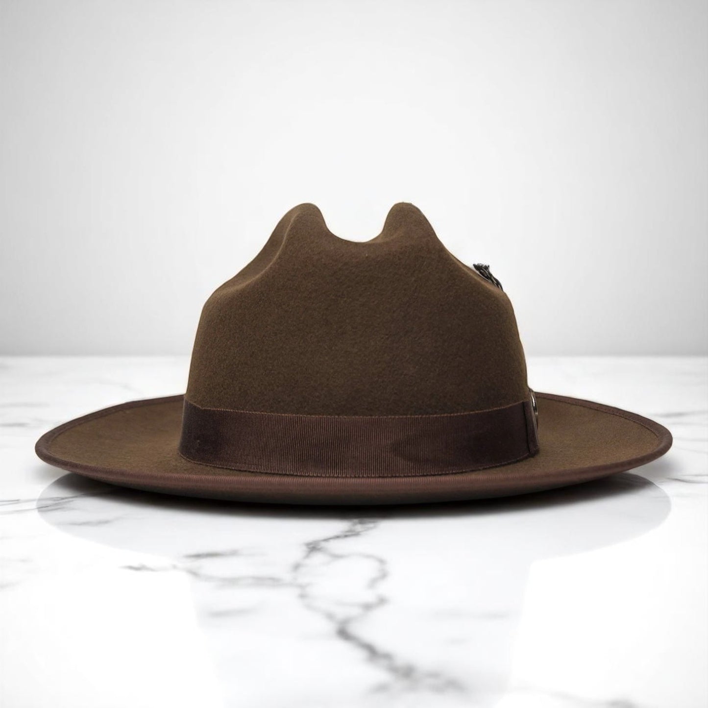 Ranch | Ribbon Fedora Chocolate Hat