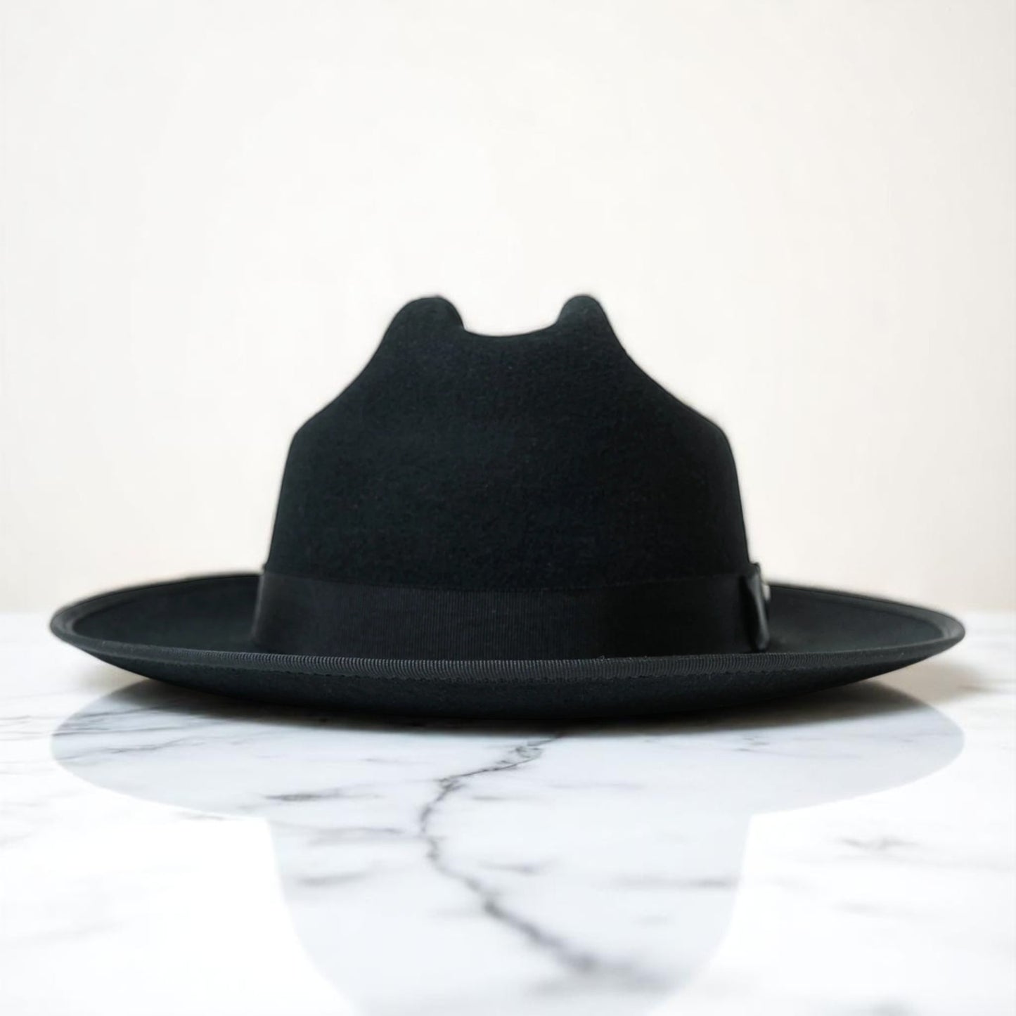 Ranch | Ribbon Fedora Hat - Black