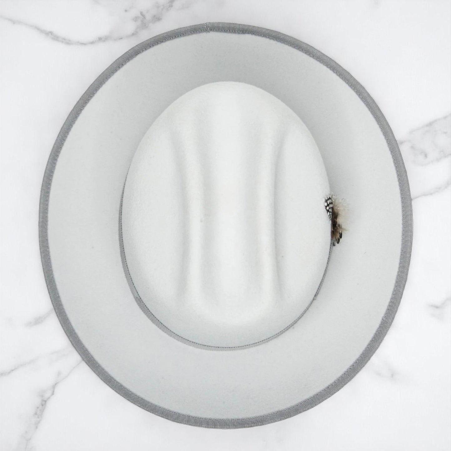 Ranch | Ribbon Fedora Hat - Platinum