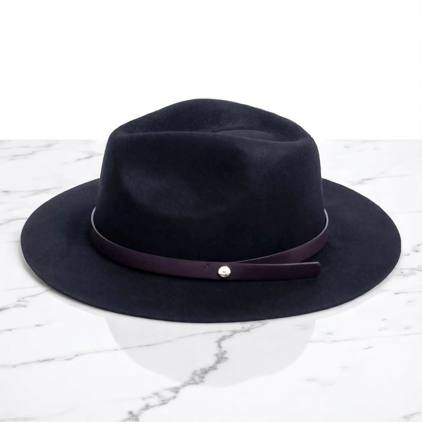 Griffin | Wool Felt Fedora – Black
