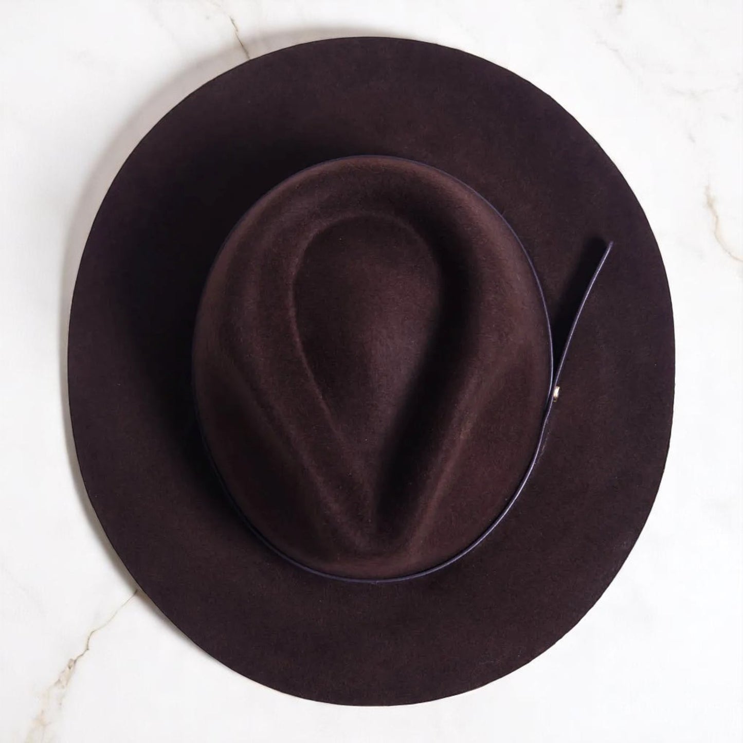 Griffin | Wool Felt Fedora – Brown