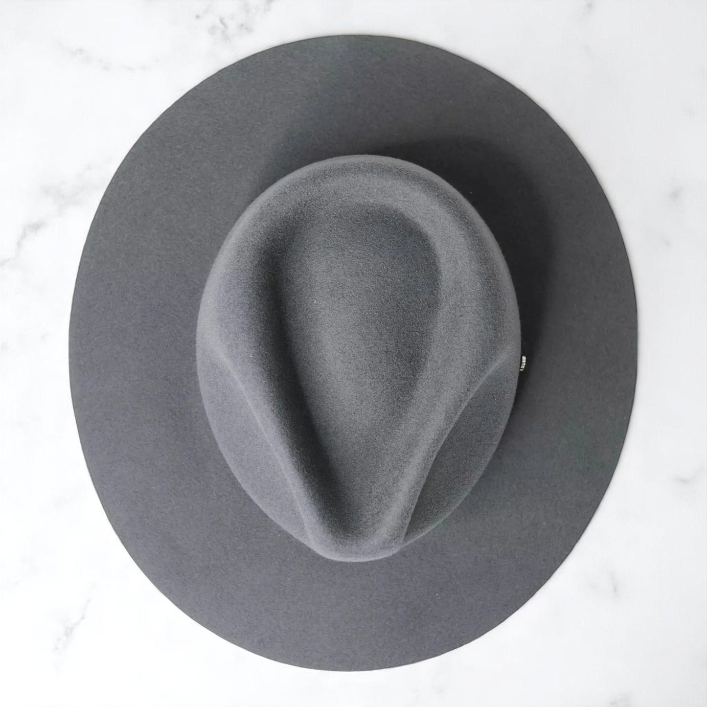 Griffin | Wool Felt Fedora – Dark Grey