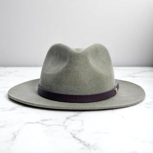 Griffin | Wool Felt Fedora – Olive Green