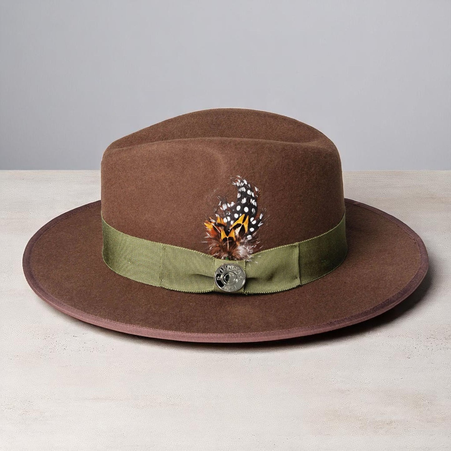 Ferguson | Wool Felt Fedora – Brown