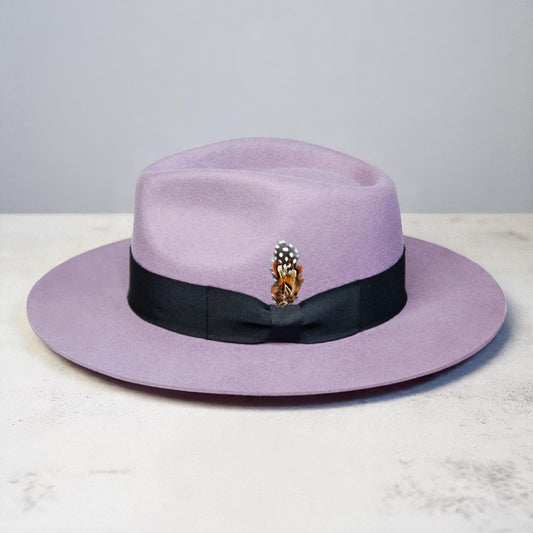 Ferguson | Wool Felt Fedora – Lavender Black