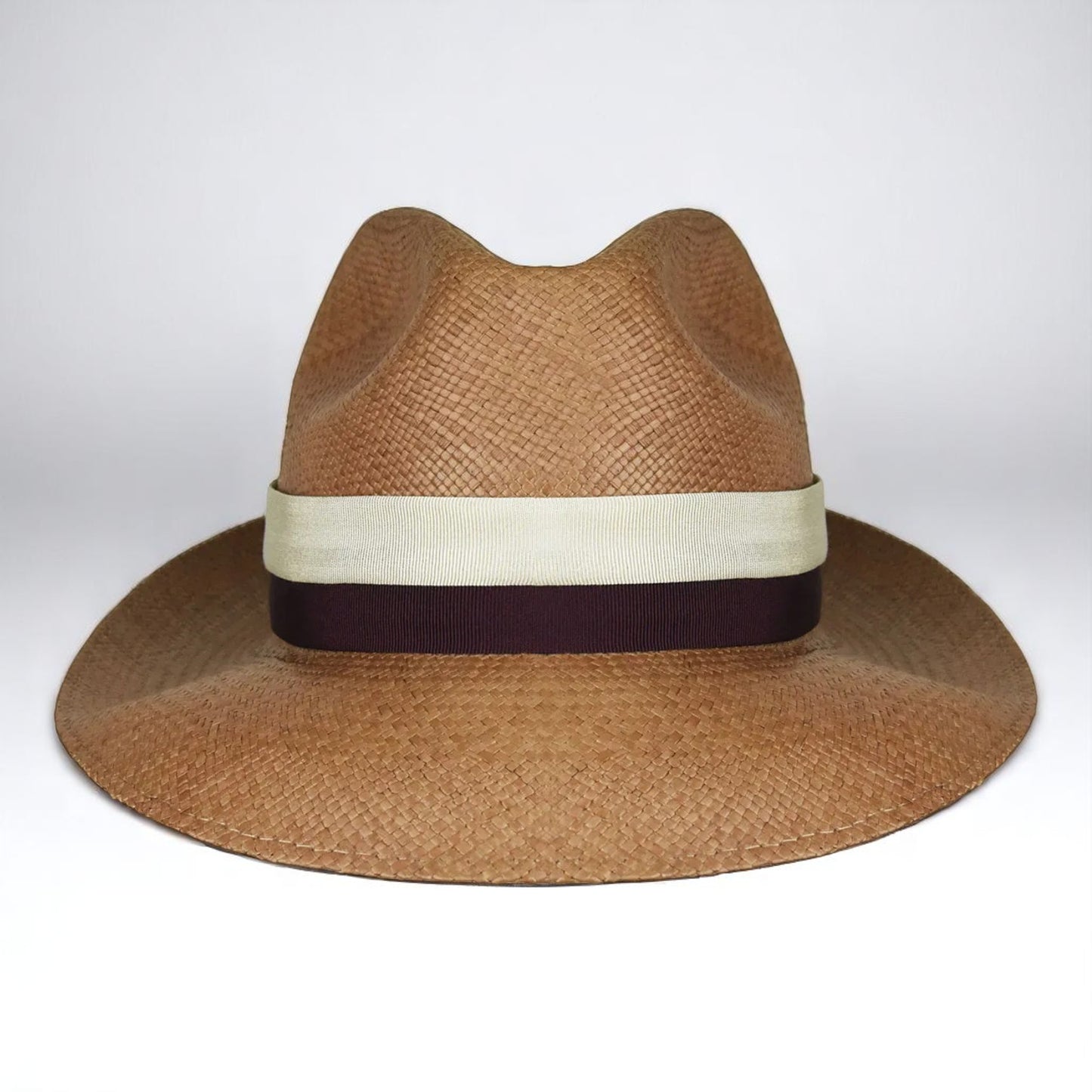 Two-color hatband | Handmade Panama Hat