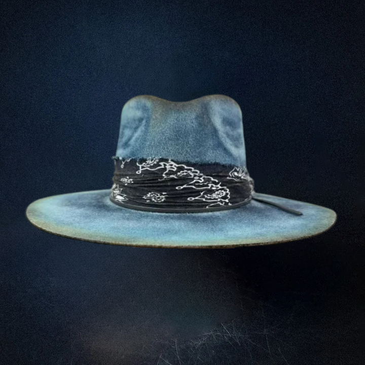 Road Brave XI Fedora Hat - Blue