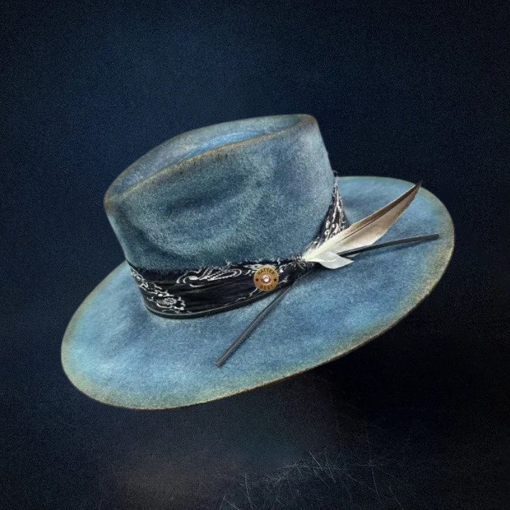 Road Brave XI Fedora Hat - Blue
