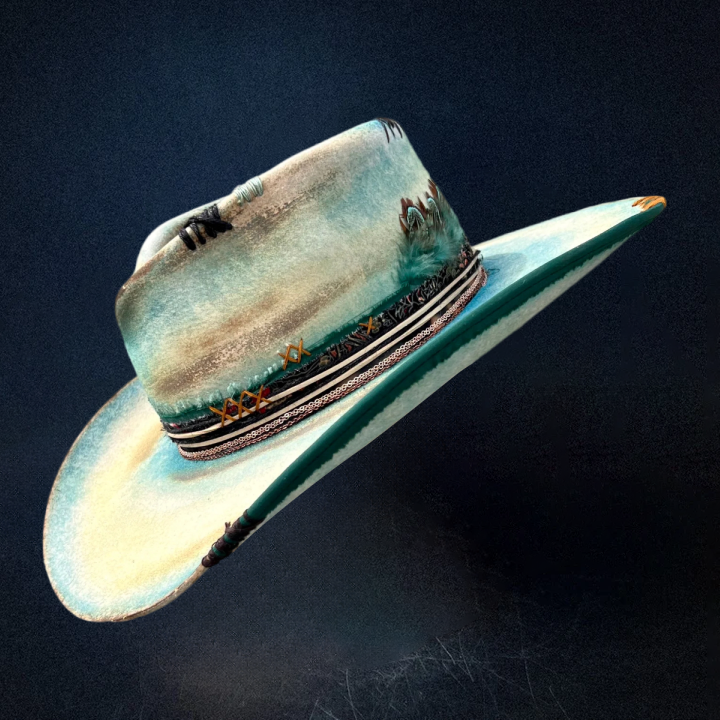 Coastline Cowboy Hat - Turquoise