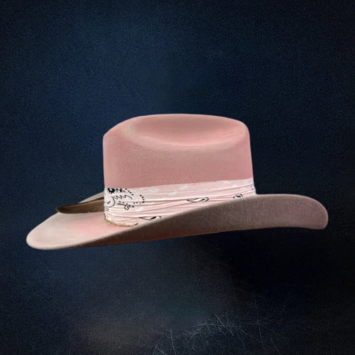 Pink Ombre Western Cowboy Hat