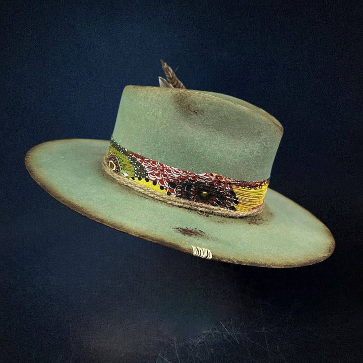 Road Brave III Fedora Hat - Green