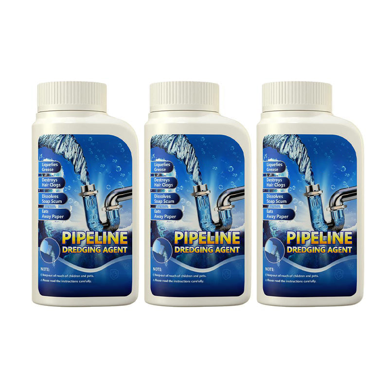Powerful Pipe Dredging Agent for Kitchen and Toilet Pipelines - Dissolves 200+ Blockages and Kills 99% of Bacteria