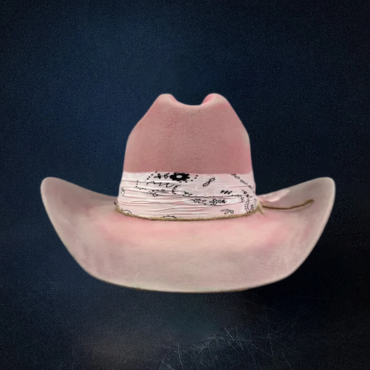 Pink Ombre Western Cowboy Hat