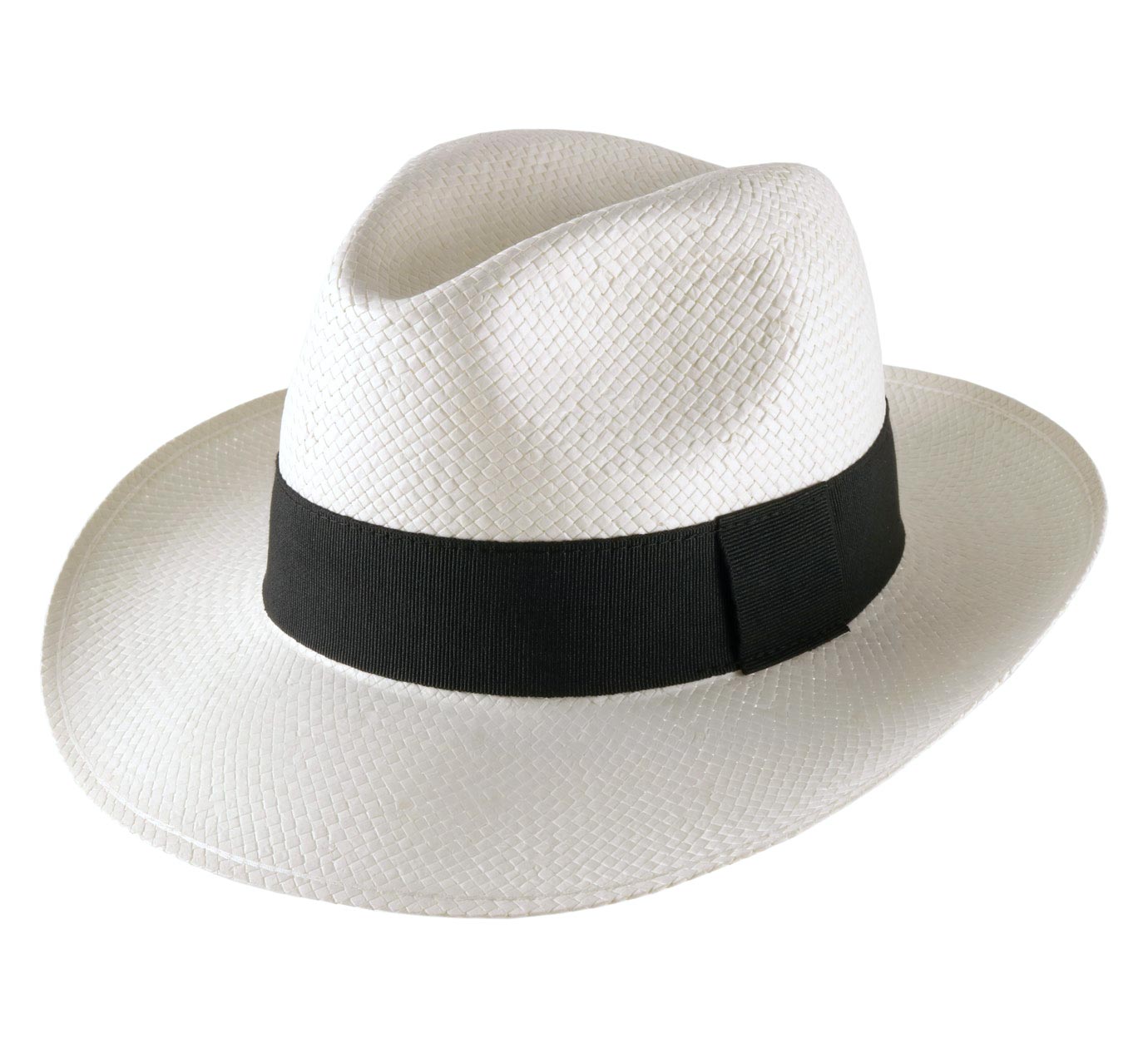 Classic | 5mm Wide Handmade Straw Hat - White