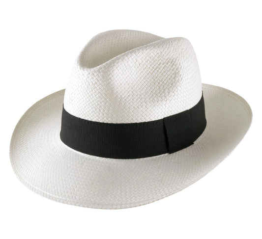 Classic | 5mm Wide Handmade Straw Hat - White