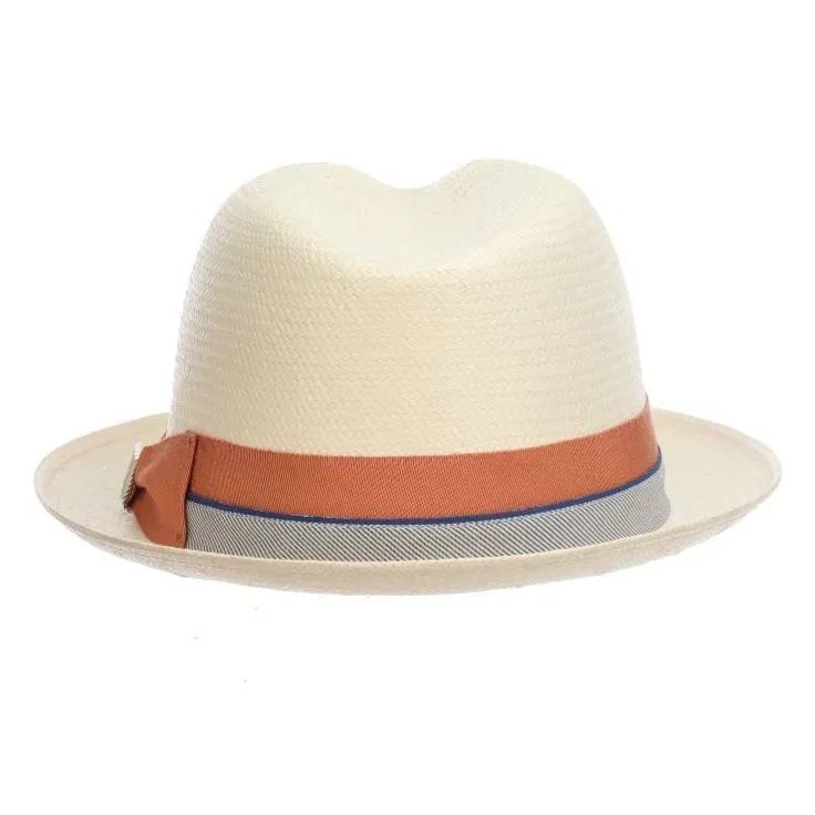 Brunswick | Classic Panama Hat - Natrual and Orange Band