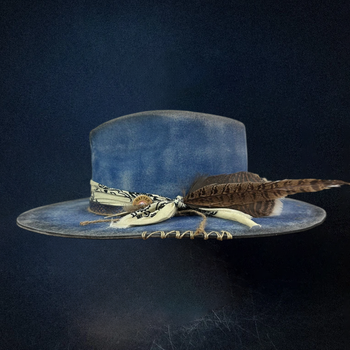 Road Brave XII Fedora Hat - Blue