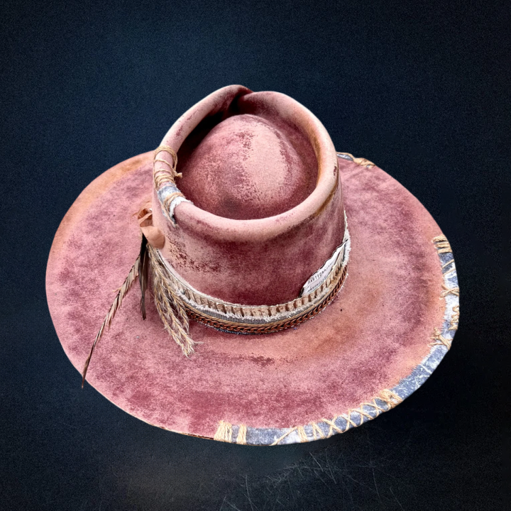 Petal Rose Fedora Hat - Pink