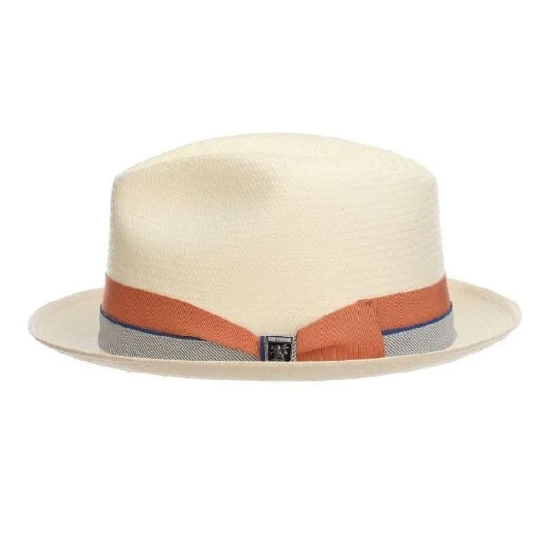 Brunswick | Classic Panama Hat - Natrual and Orange Band