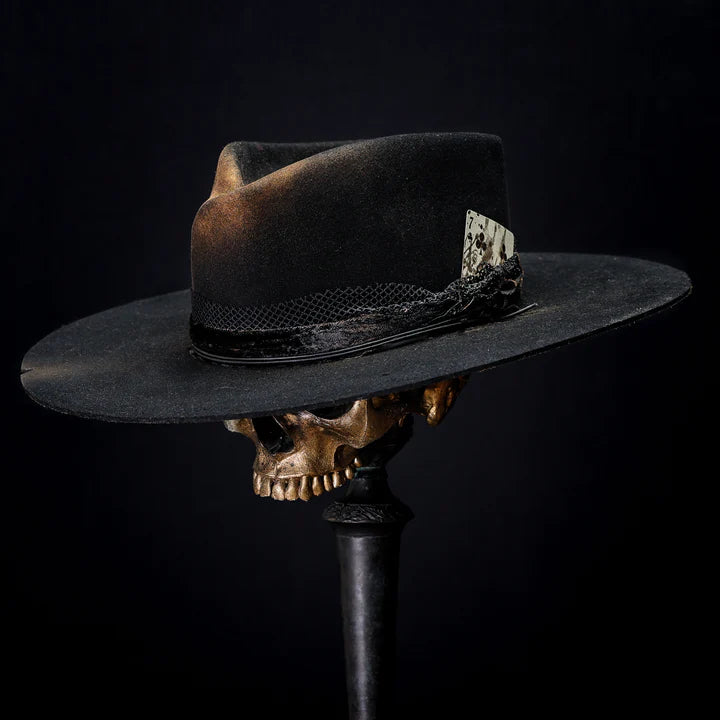 Heavy Metal Custom Cowboy Hat - Black